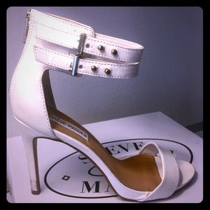 Steve Madden High Heel Kayla White Sandals